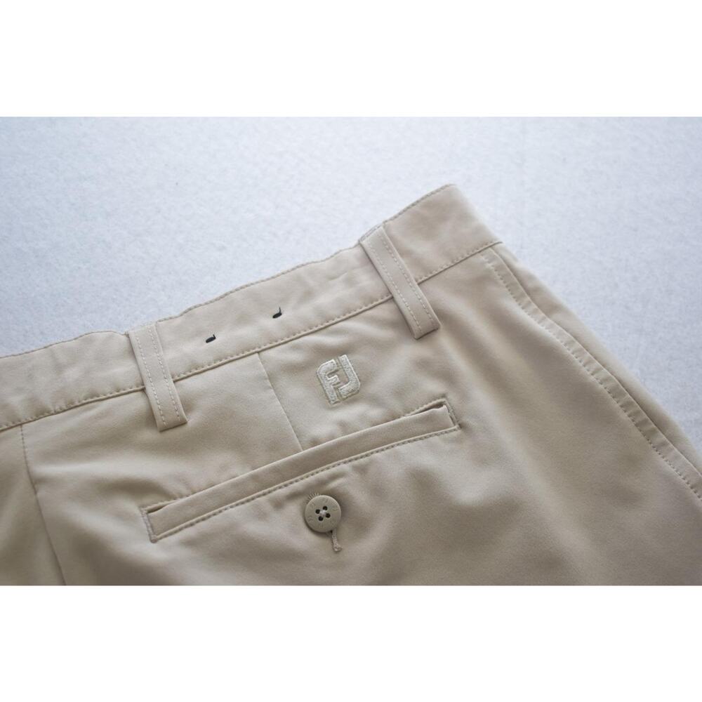 FootJoy Golf Pants Dry Fitting Performance Beige Flat Athletic Mens Size 34 x 32